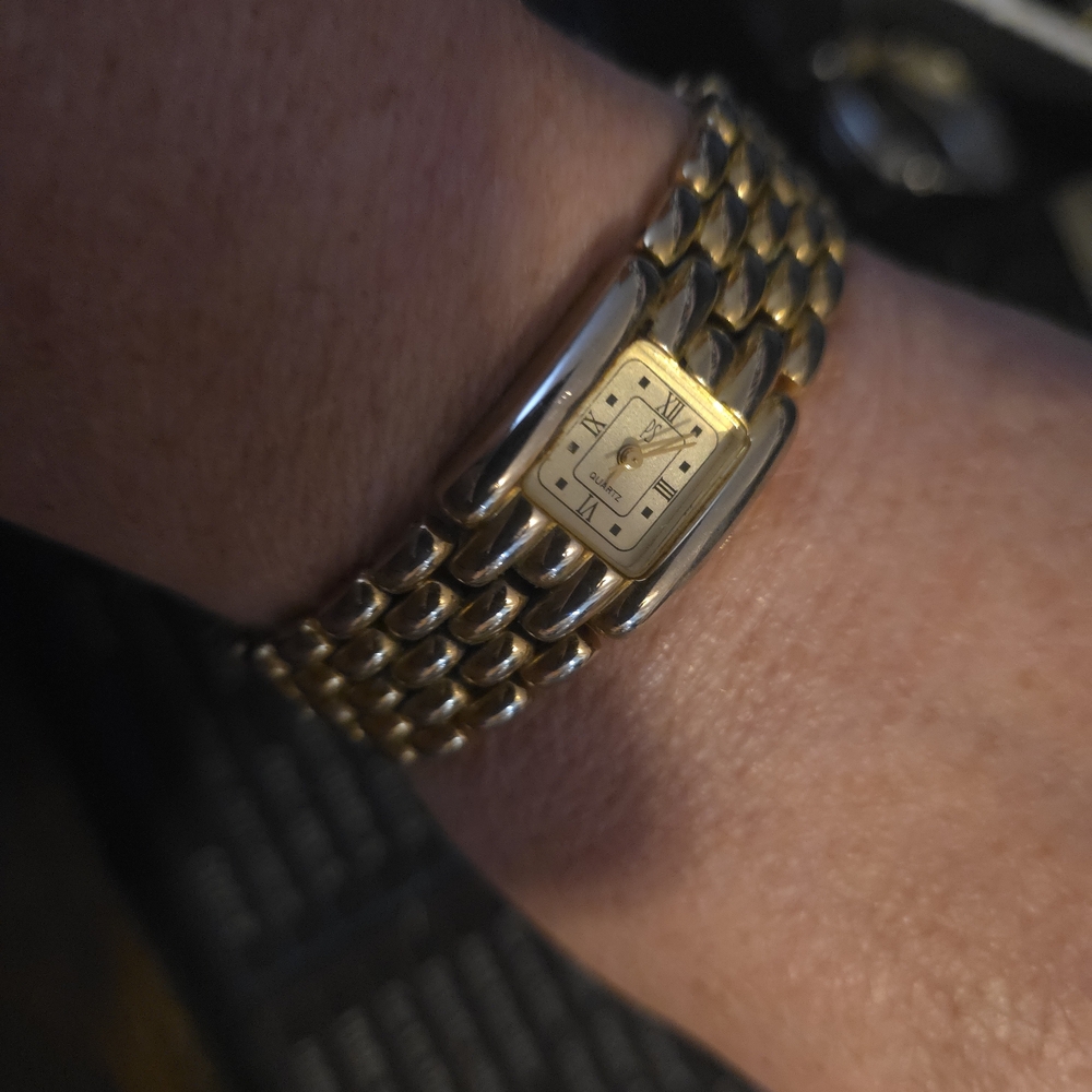 Gold and Silver Two-Tone Watch